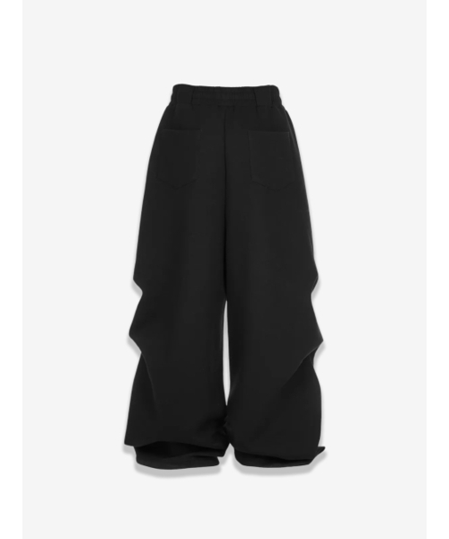 Pintuck Balloon Sweatpants _ Black