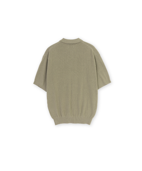 BROWNYARD（ブラウンヤード）の「ニットポロシャツ、ダークベージュ（ポロシャツ・メンズ・その他・4/5/6/3）」の3枚目の写真