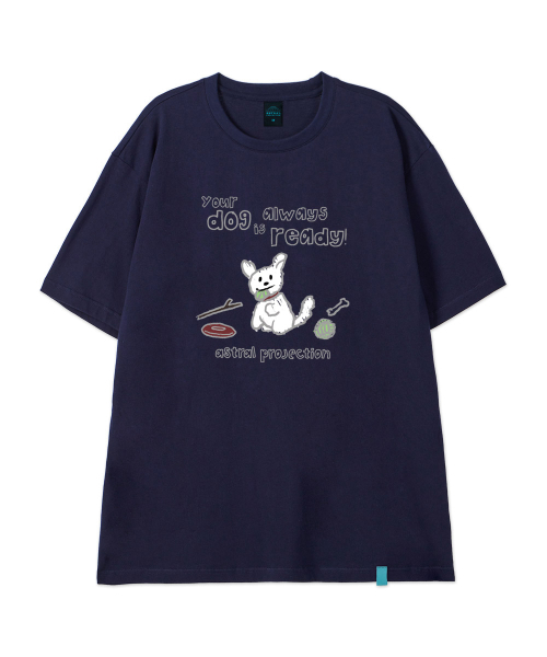 ASTRAL PROJECTION（アストラルプロジェクション）の「[ドゥドルパピー]コットンルーズフィット半袖Tシャツ_スペースネイビー（Tシャツ/カットソー・メンズ・その他・LARGE/MEDIUM/X-LARGE/XX-LARGE）」の2枚目の写真