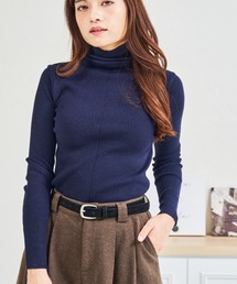 ZOZO限定 袖切替タートルネックニット