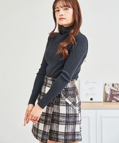 MISCH MASCH(ミッシュマッシュ)の「ZOZO限定 袖切替タートルネックニット(ニット/セーター・レディース・グレー/ネイビー・フリ-)」の19枚目の写真