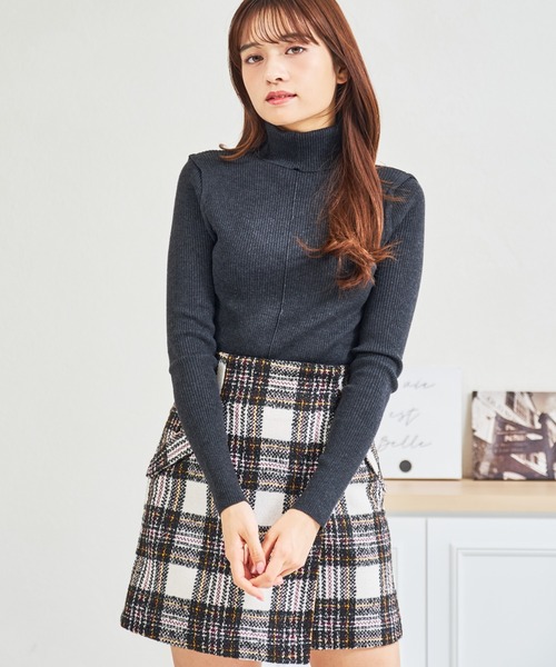 MISCH MASCH(ミッシュマッシュ)の「ZOZO限定 袖切替タートルネックニット(ニット/セーター・レディース・グレー/ネイビー・フリ-)」の21枚目の写真