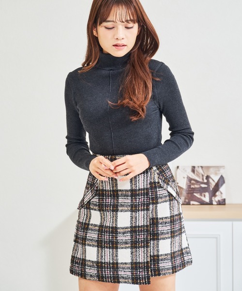 MISCH MASCH(ミッシュマッシュ)の「ZOZO限定 袖切替タートルネックニット(ニット/セーター・レディース・グレー/ネイビー・フリ-)」の22枚目の写真