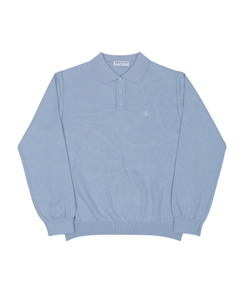 SELITIO(セレティオ)の「男性ベーシックソフトカラーニットブルー(ニット/セーター・メンズ・ブルー・MEDIUM/LARGE/X-LARGE)」の1枚目の写真