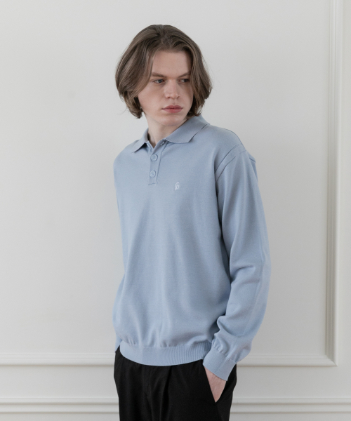 SELITIO(セレティオ)の「男性ベーシックソフトカラーニットブルー(ニット/セーター・メンズ・ブルー・MEDIUM/LARGE/X-LARGE)」の4枚目の写真