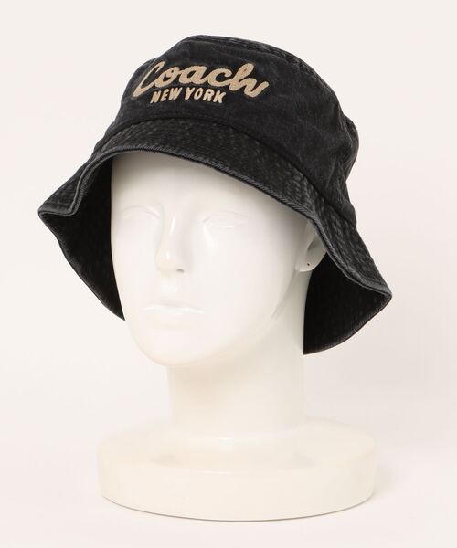 COACH(コーチ)の「コーチ スクリプト エンブロイダード デニム バケット ハット(ハット・レディース・ブラック系その他・(M/L)/XS/S)」の3枚目の写真