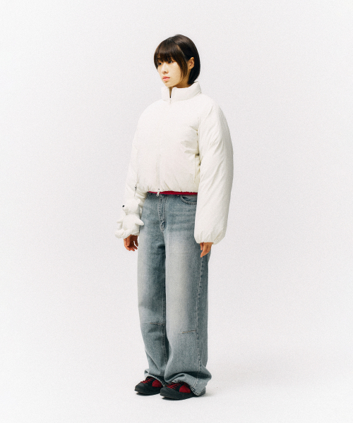 PHYSICAL DEPARTMENT(フィジカル デパートメント)の「ウィメンズベアプファージャケットクリーム(ダウンジャケット/コート・レディース・その他・SMALL/MEDIUM)」の6枚目の写真