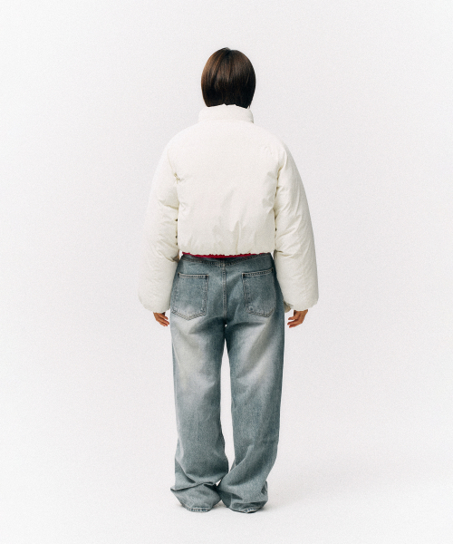 PHYSICAL DEPARTMENT(フィジカル デパートメント)の「ウィメンズベアプファージャケットクリーム(ダウンジャケット/コート・レディース・その他・SMALL/MEDIUM)」の7枚目の写真
