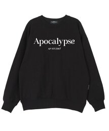 アポカリプスオーバーサイズドロップショルダースウェット_ブラック