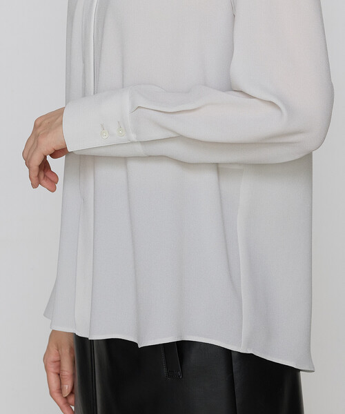 COMME CA(コムサ)の「〔 Sサイズ 〕 トリアセジョーゼット シャツ(シャツ/ブラウス・レディース・ホワイト/ブラック・5号)」の16枚目の写真