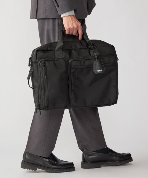 WEB限定】SHIPS: 3WAY ビズ ワイド ブリーフ バッグ（ビジネスバッグ