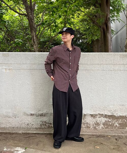 PRAIRIE(KR)(プレーリー)の「ストライプワイドスラックス (ブラック)(スラックス・メンズ・その他・SMALL/MEDIUM/LARGE)」の19枚目の写真