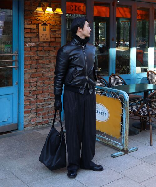 PRAIRIE(KR)(プレーリー)の「ストライプワイドスラックス (ブラック)(スラックス・メンズ・その他・SMALL/MEDIUM/LARGE)」の14枚目の写真