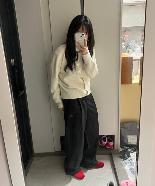 PRAIRIE(KR)(プレーリー)の「ストライプワイドスラックス (ブラック)(スラックス・メンズ・その他・SMALL/MEDIUM/LARGE)」の15枚目の写真