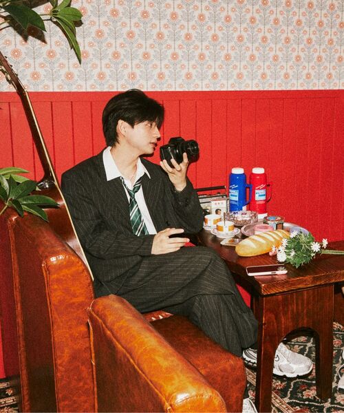 PRAIRIE(KR)(プレーリー)の「ストライプワイドスラックス (ブラック)(スラックス・メンズ・その他・SMALL/MEDIUM/LARGE)」の3枚目の写真