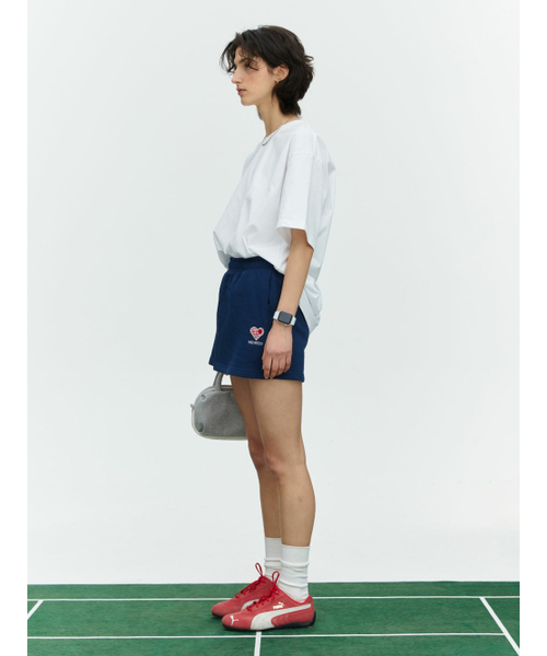 MENASOO（ミナス）の「SMALL HEARTTRACK OVER FIT TEE_WHITE（Tシャツ/カットソー・レディース・ホワイト・FREE）」の8枚目の写真