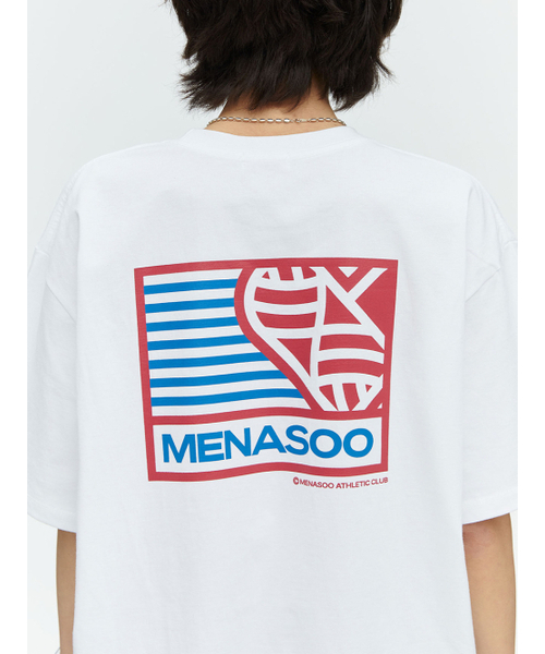MENASOO（ミナス）の「SMALL HEARTTRACK OVER FIT TEE_WHITE（Tシャツ/カットソー・レディース・ホワイト・FREE）」の12枚目の写真