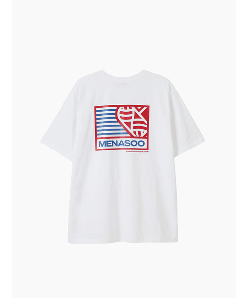 MENASOO（ミナス）の「SMALL HEARTTRACK OVER FIT TEE_WHITE（Tシャツ/カットソー・レディース・ホワイト・FREE）」の14枚目の写真
