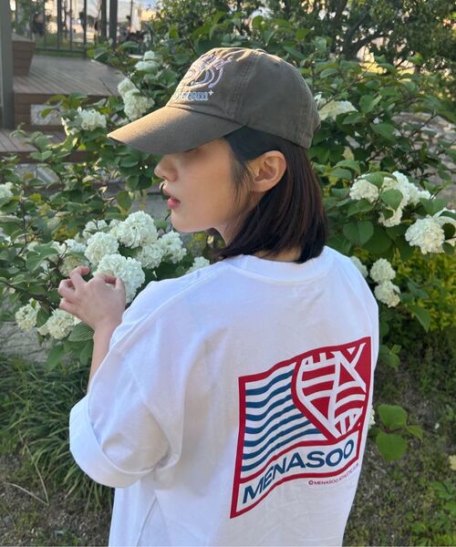 MENASOO（ミナス）の「SMALL HEARTTRACK OVER FIT TEE_WHITE（Tシャツ/カットソー・レディース・ホワイト・FREE）」の20枚目の写真