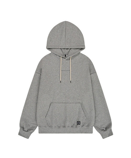 BARBELLWORKS(バーベルワークス)の「オリジナルトレーニングフード(パーカー・メンズ・オートミール/ブラック/グレー・LARGE/X-LARGE)」の2枚目の写真