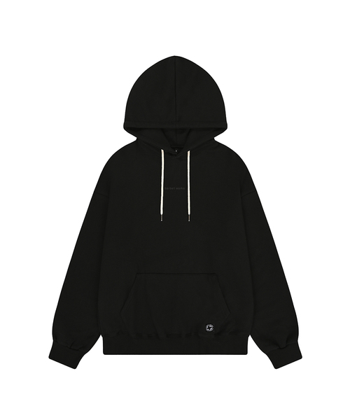 BARBELLWORKS(バーベルワークス)の「オリジナルトレーニングフード(パーカー・メンズ・オートミール/ブラック/グレー・LARGE/X-LARGE)」の1枚目の写真