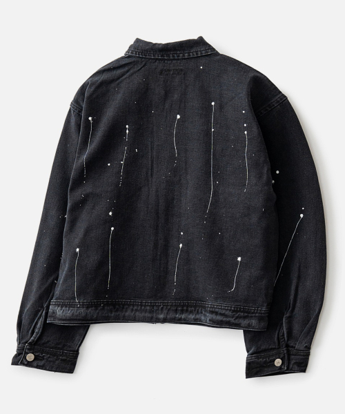 VASTIC（バスティック）の「ペイントウォッシュデニムジャケット_ブラック（デニムジャケット・メンズ・その他・MEDIUM）」の2枚目の写真