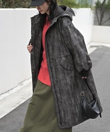 HUG.U（ハグユー）の「裏起毛ユーズドライクデニムロングコート（デニムジャケット）」