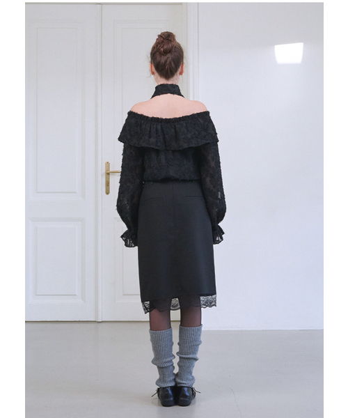MICANE（ミケーネ）の「ケリーヘアリーストラップブラウス（シャツ/ブラウス・レディース・ブラック/クリーム・MEDIUM/LARGE/X-LARGE/SMALL）」の10枚目の写真