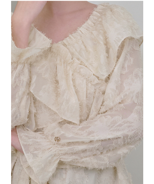MICANE（ミケーネ）の「ケリーヘアリーストラップブラウス（シャツ/ブラウス・レディース・ブラック/クリーム・MEDIUM/LARGE/X-LARGE/SMALL）」の17枚目の写真