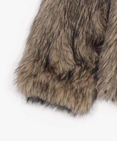 LUCY（ルーシー）の「LUCY/フェイクファーZIPブルゾン（ブルゾン・メンズ・ブラウン/ライトベージュ・MEDIUM/LARGE）」の9枚目の写真