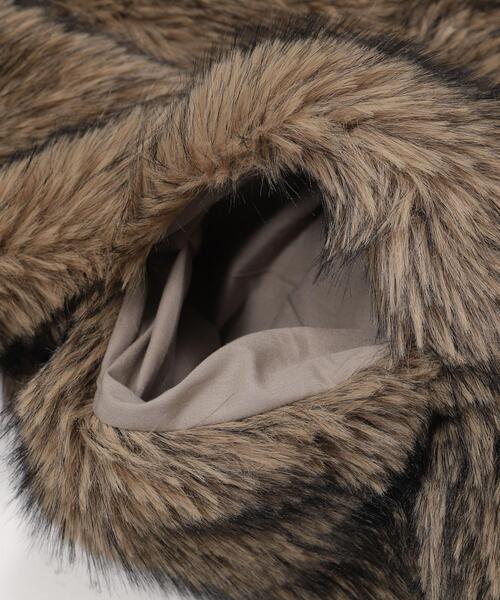 LUCY（ルーシー）の「LUCY/フェイクファーZIPブルゾン（ブルゾン・メンズ・ブラウン/ライトベージュ・MEDIUM/LARGE）」の10枚目の写真