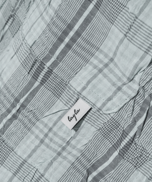 Diamond Layla(ダイアモンドレイラ)の「Detachable Crease Check Shirt S167 Gray Achromatic(シャツ/ブラウス・レディース・その他・MEDIUM/LARGE/X-LARGE)」の9枚目の写真