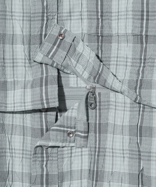 Diamond Layla(ダイアモンドレイラ)の「Detachable Crease Check Shirt S167 Gray Achromatic(シャツ/ブラウス・レディース・その他・MEDIUM/LARGE/X-LARGE)」の11枚目の写真