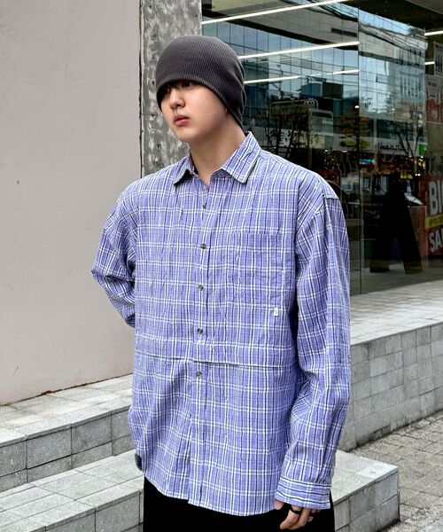 Diamond Layla(ダイアモンドレイラ)の「Detachable Crease Check Shirt S167 Gray Achromatic(シャツ/ブラウス・レディース・その他・MEDIUM/LARGE/X-LARGE)」の18枚目の写真