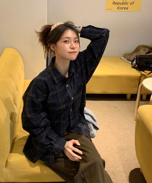Diamond Layla(ダイアモンドレイラ)の「Detachable Crease Check Shirt S167 Gray Achromatic(シャツ/ブラウス・レディース・その他・MEDIUM/LARGE/X-LARGE)」の22枚目の写真