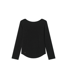 Batto boat Neck T-shirt _ Black