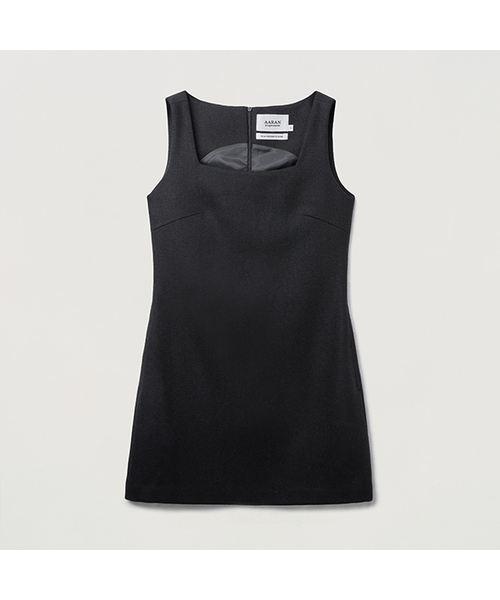 AARAN(アラン)の「ウールシングルワンピース_ブラック(ワンピース・レディース・ブラック・SMALL/MEDIUM)」の1枚目の写真