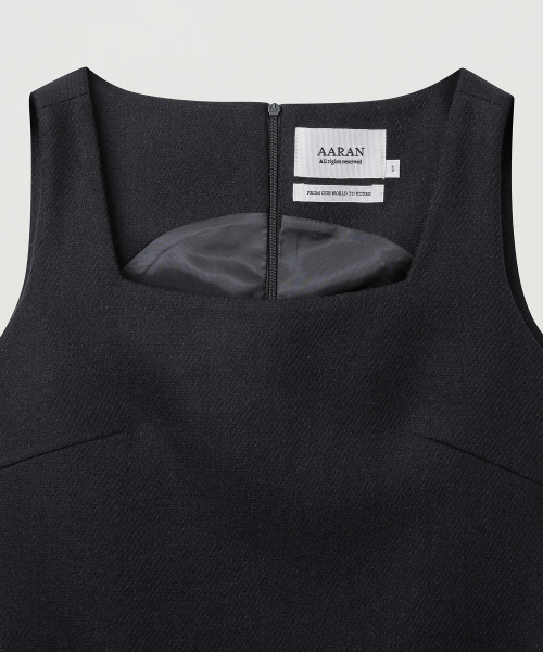 AARAN(アラン)の「ウールシングルワンピース_ブラック(ワンピース・レディース・ブラック・SMALL/MEDIUM)」の3枚目の写真