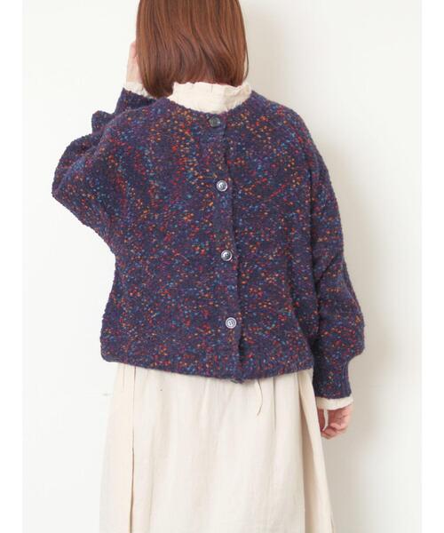 Samansa Mos2（サマンサ モスモス）の「ぽこぽこヤーン前後2WAYニット（ニット/セーター・レディース・ネイビー/レッド/ベージュ・F）」の18枚目の写真