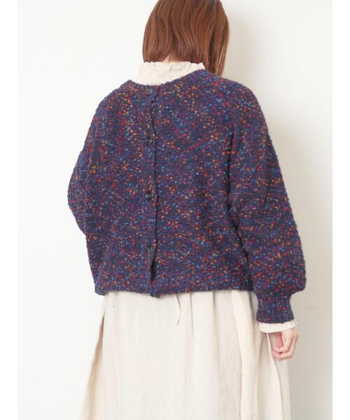 Samansa Mos2（サマンサ モスモス）の「ぽこぽこヤーン前後2WAYニット（ニット/セーター・レディース・ネイビー/レッド/ベージュ・F）」の19枚目の写真