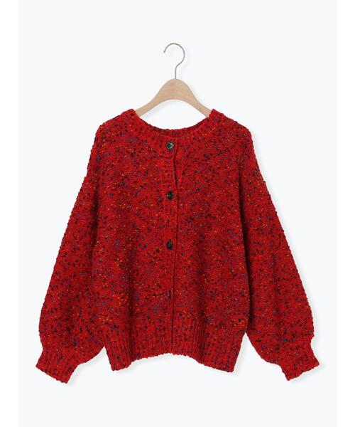 Samansa Mos2（サマンサ モスモス）の「ぽこぽこヤーン前後2WAYニット（ニット/セーター・レディース・ネイビー/レッド/ベージュ・F）」の8枚目の写真