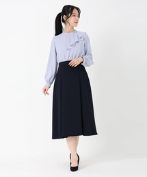 STRAWBERRY-FIELDS | 【元宝塚トップ娘役 綺咲愛里さん着用】 パウダリージョーゼット*ダブルクロス_アシンメトリーフリルワンピース(ワンピース)