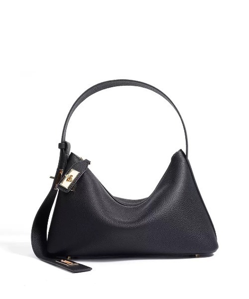 NiiNa（ニーナ）の「【 NiiNa / ニーナ 】高品質牛革ソフトレザーショルダーバッグ（ショルダーバッグ・レディース・パープル/ブラック/ホワイト・FREE）」の3枚目の写真