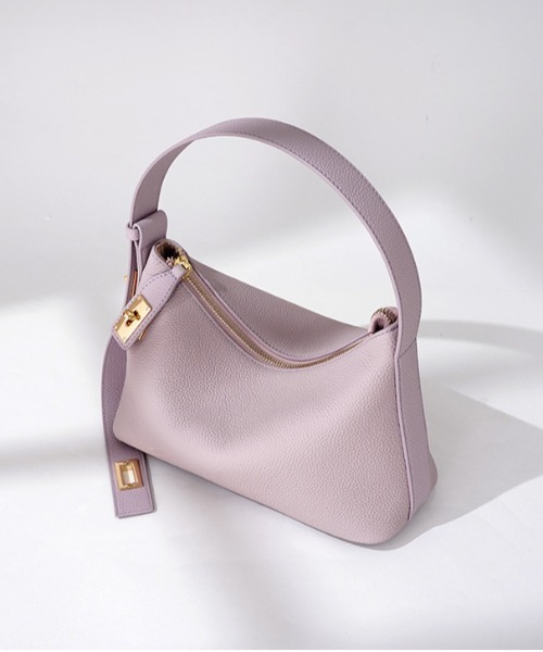 NiiNa（ニーナ）の「【 NiiNa / ニーナ 】高品質牛革ソフトレザーショルダーバッグ（ショルダーバッグ・レディース・パープル/ブラック/ホワイト・FREE）」の16枚目の写真