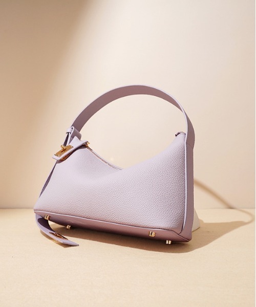 NiiNa（ニーナ）の「【 NiiNa / ニーナ 】高品質牛革ソフトレザーショルダーバッグ（ショルダーバッグ・レディース・パープル/ブラック/ホワイト・FREE）」の18枚目の写真