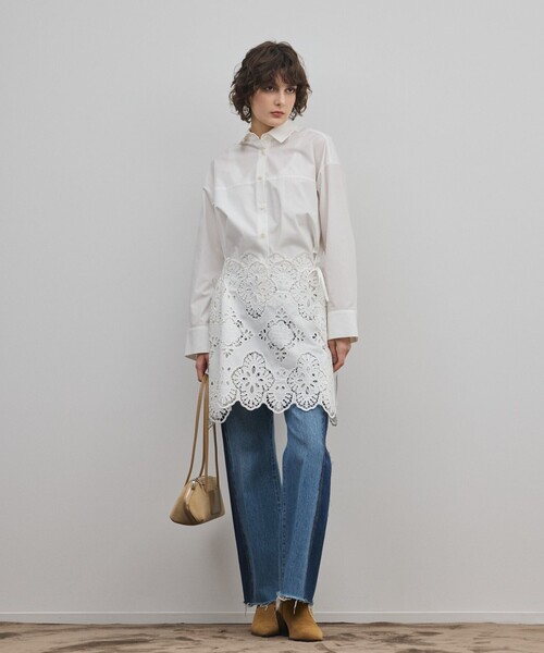 Diagram（ダイアグラム）の「リメイクフレアデニムパンツ（デニムパンツ・レディース・ブルー/ブラック・38/36）」の22枚目の写真