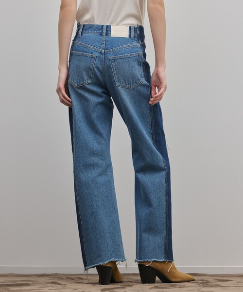 Diagram（ダイアグラム）の「リメイクフレアデニムパンツ（デニムパンツ・レディース・ブルー/ブラック・38/36）」の4枚目の写真