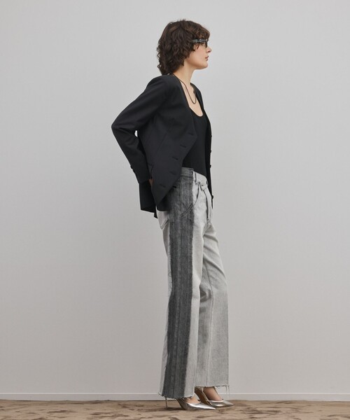 Diagram（ダイアグラム）の「リメイクフレアデニムパンツ（デニムパンツ・レディース・ブルー/ブラック・38/36）」の10枚目の写真