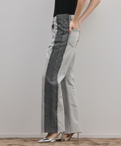 Diagram（ダイアグラム）の「リメイクフレアデニムパンツ（デニムパンツ・レディース・ブルー/ブラック・38/36）」の13枚目の写真