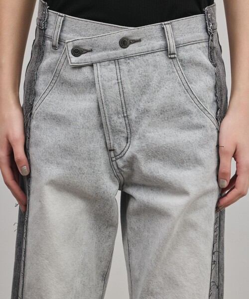 Diagram（ダイアグラム）の「リメイクフレアデニムパンツ（デニムパンツ・レディース・ブルー/ブラック・38/36）」の16枚目の写真
